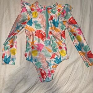 Wonder Nation Multicolor Sea Life Kids Rashguard